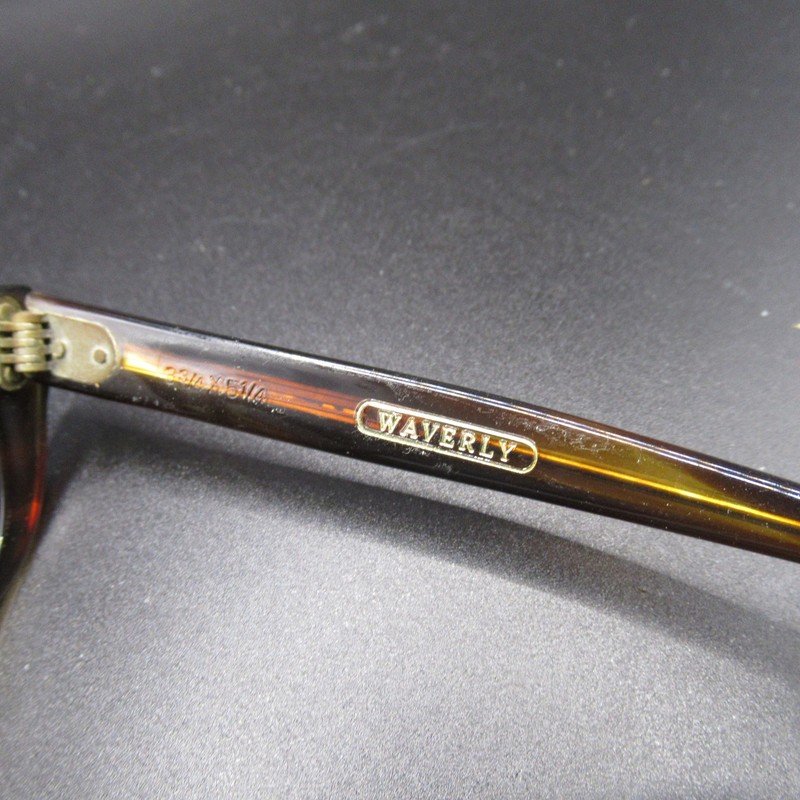 Titmus Waverly Vintage Eyeglass Frames Tortoise Shell Brown Retro USA Made gallery
