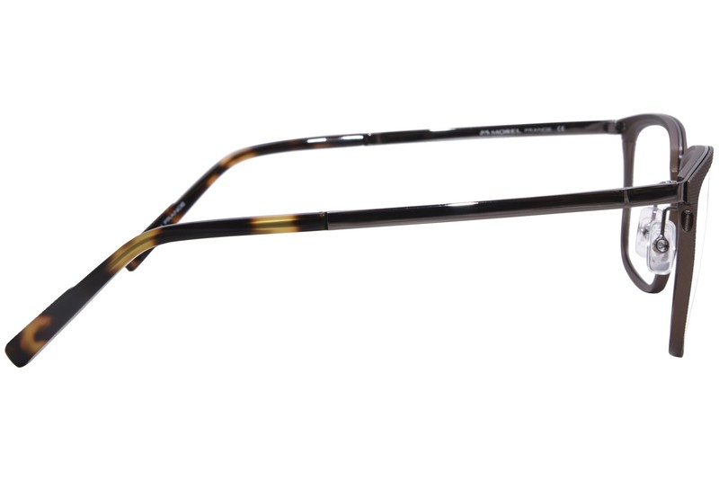 Morel OGA 10149O MG12 Eyeglasses Men's Brown/Grey Full Rim Square Shape 55mm gallery