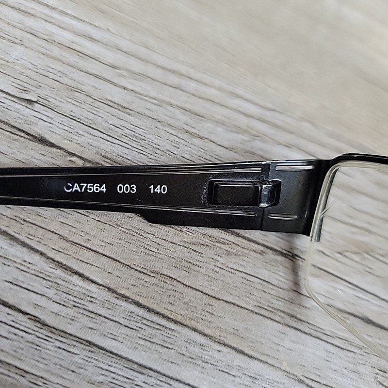 Carrera Safilo CA7564 003 Eyeglasses Black Half Rim 52-19-140 FRAMES ONLY gallery