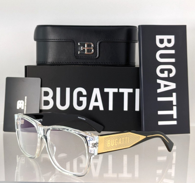 Brand New Authentic BUGATTI Eyeglasses Model 12 CRY JAPAN 56mm Frame gallery