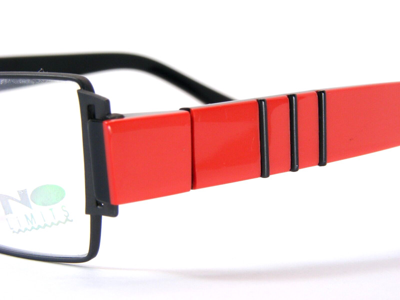 No Limits AMA 8460 002 MATT DARK GREY /SCARLET RED /BLACK EYEGLASSES 53-17-140mm gallery