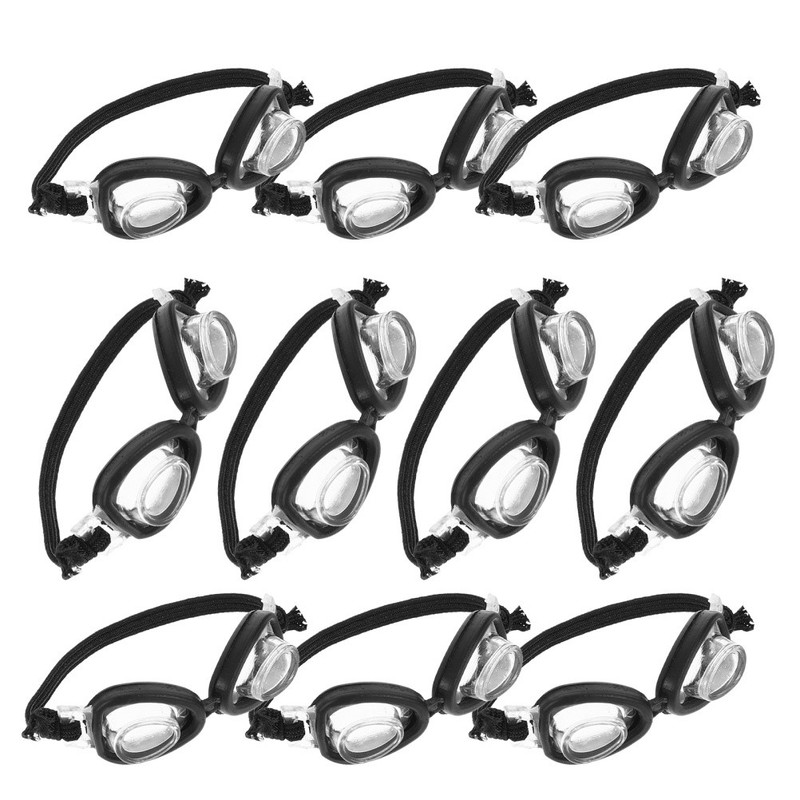 10 Pcs Tiny Glasses Miniature Dolly Accessories Dollhouse Swim Goggles