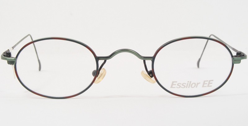 Vintage Essilor EE 330 006 Green /Red UNIQUE RARE EYEGLASSES GLASSES 42-26-140mm gallery