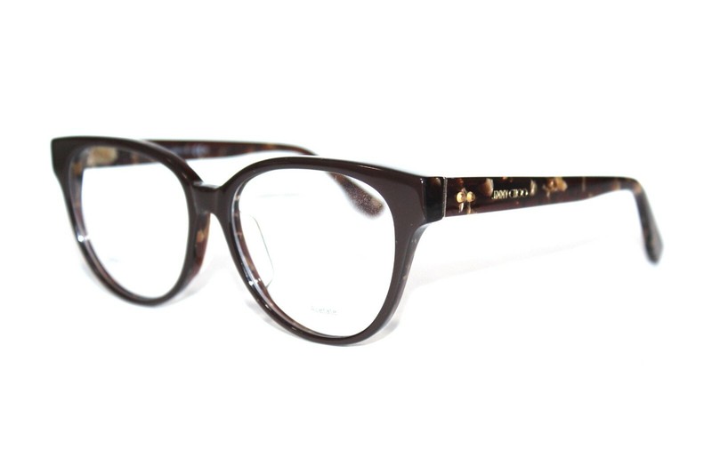 NEW AUTHENTIC JIMMY CHOO JC 145/F J3P BROWN EYEGLASSES 52-15-140 W/ CASE ITALY