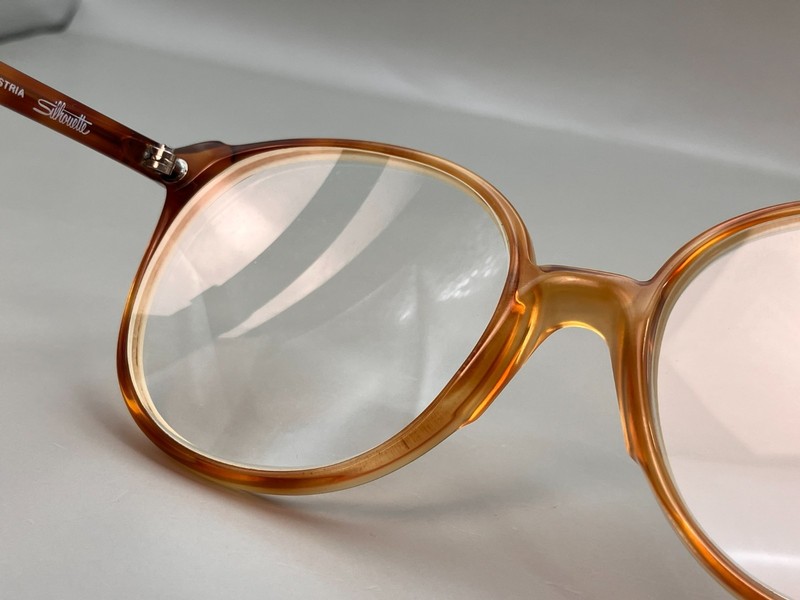 Silhouette Eyeglasses Frame Mod 123 Col 510 Oversize Clear Orange 54-20mm FRAMES gallery