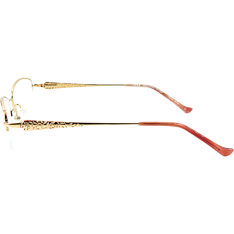 Tura R906 Womens Semi Rimless Eyeglass Frame RGD Rose Gold 52-17 gallery