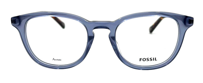 AUTHENTIC & NEW – FOSSIL – FOS7127 PJP 50/20/140 – BLUE – EYEGLASSES & CASE