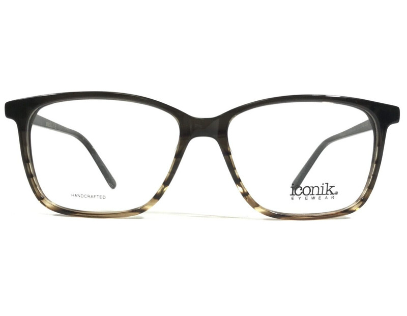 Iconik Eyeglasses Frames Mish C02 Brown Square Full Rim 53-15-140
