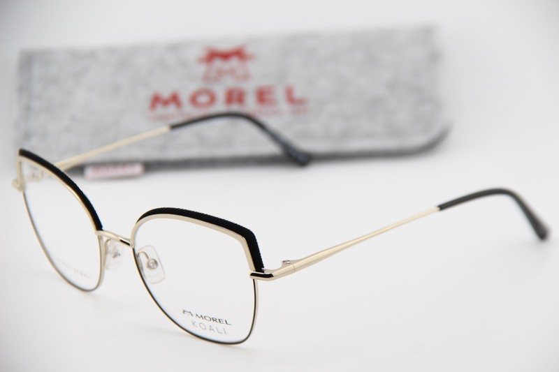 NEW MOREL KOALI 20111K ND10 BLACK GOLD GUNMETAL AUTHENTIC FRAME EYEGLASSES 51-18