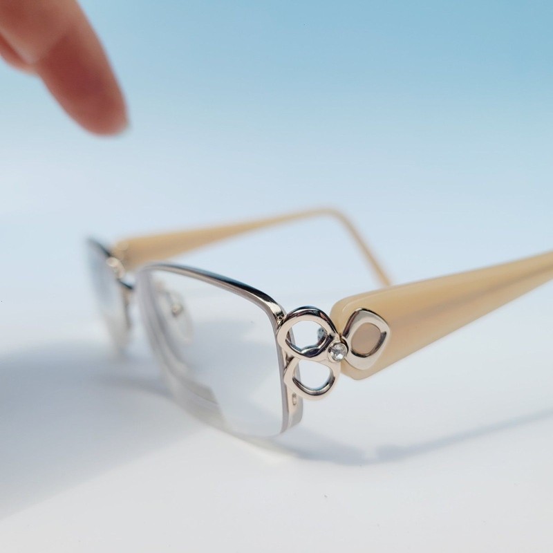 Splendor SP809 YG Eyeglasses beige half frame eyewear gallery