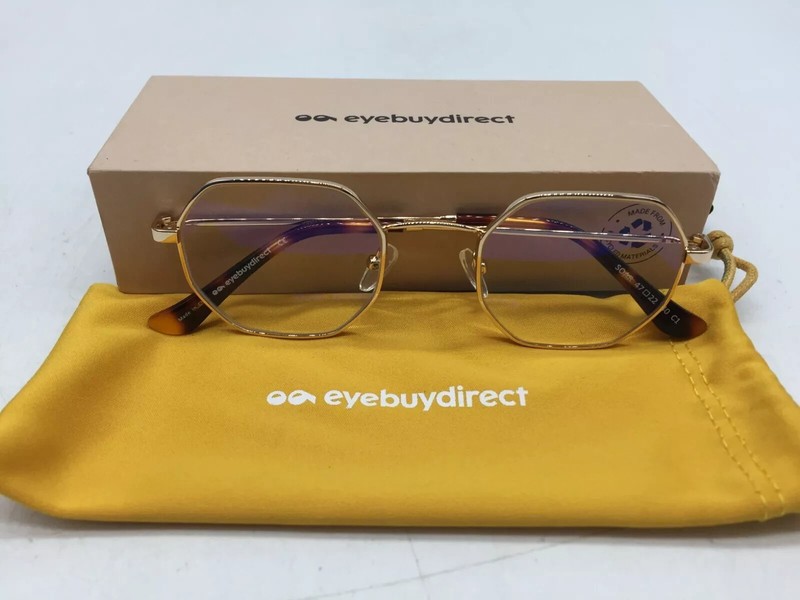 Eyebuydirect Soar Geometric Golden Eyeglasses Optical Frame