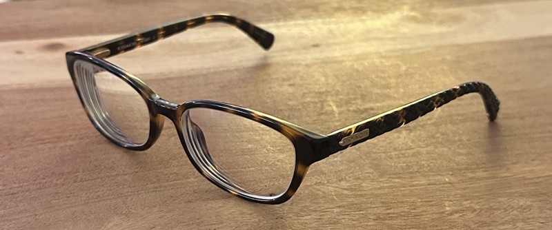 COACH HC 6067 5120 DARK TORTOISE EYEGLASS FRAMES 52-16-135 gallery