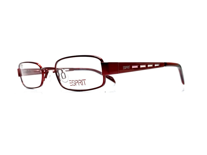 New Esprit Red Metal Rectangular Glasses ET9374 531 48 19 130 gallery