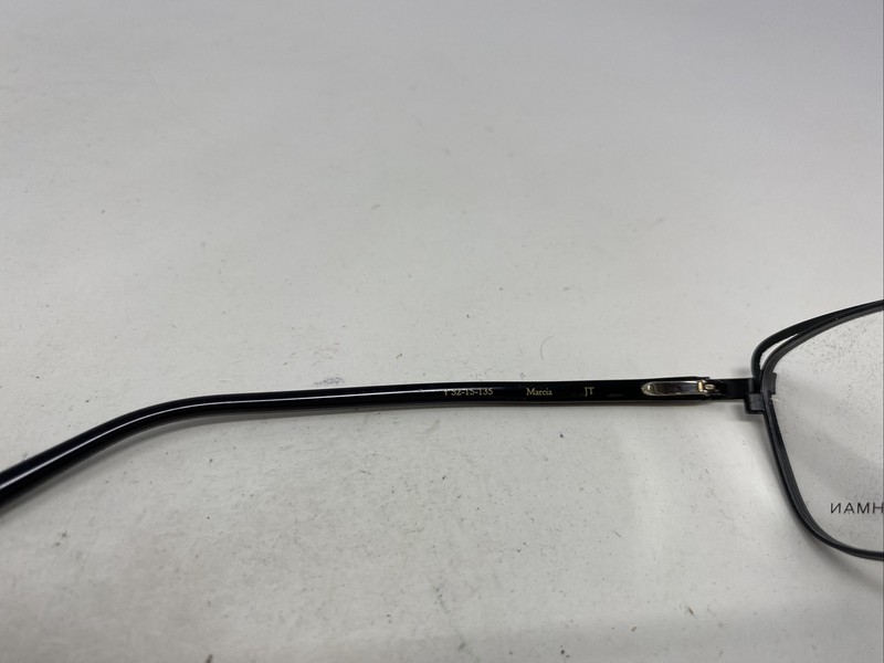 Dana BUCHMAN Marcia JT 52-15-135 Jet Black Full Rim Eyeglasses Frame YH02 gallery