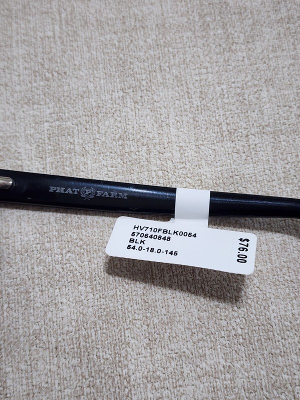 Phat Farm 710 Black Eyeglass Frame 54 18 140 gallery