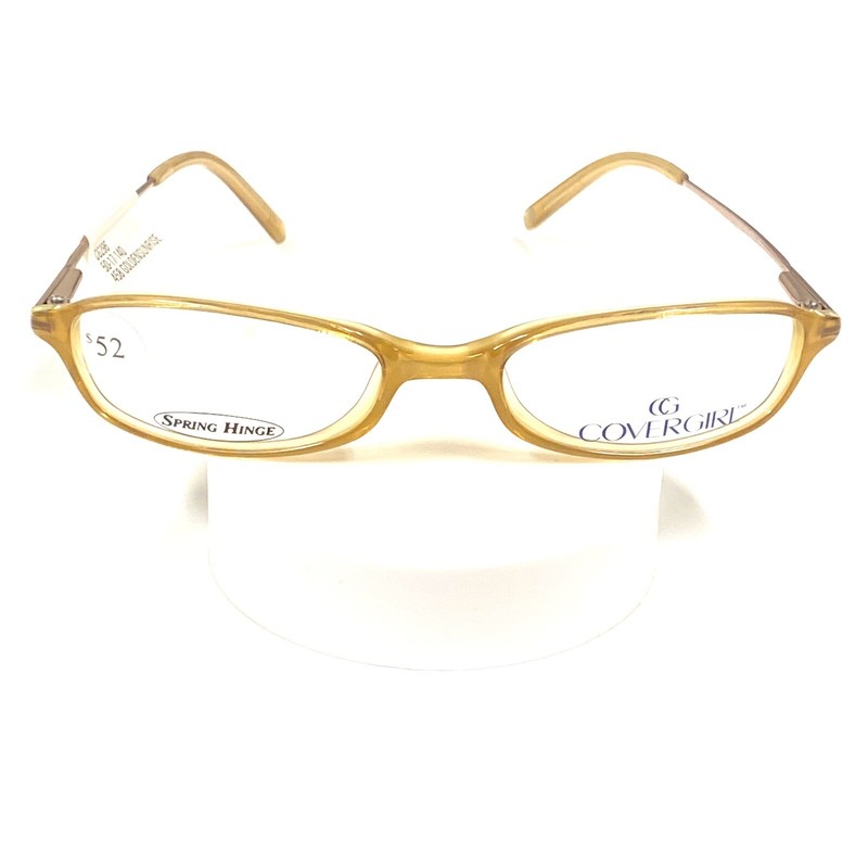 New, COVERGIRL CG 296 458 Eyeglass Frames 50[]17-140 Goldenrise