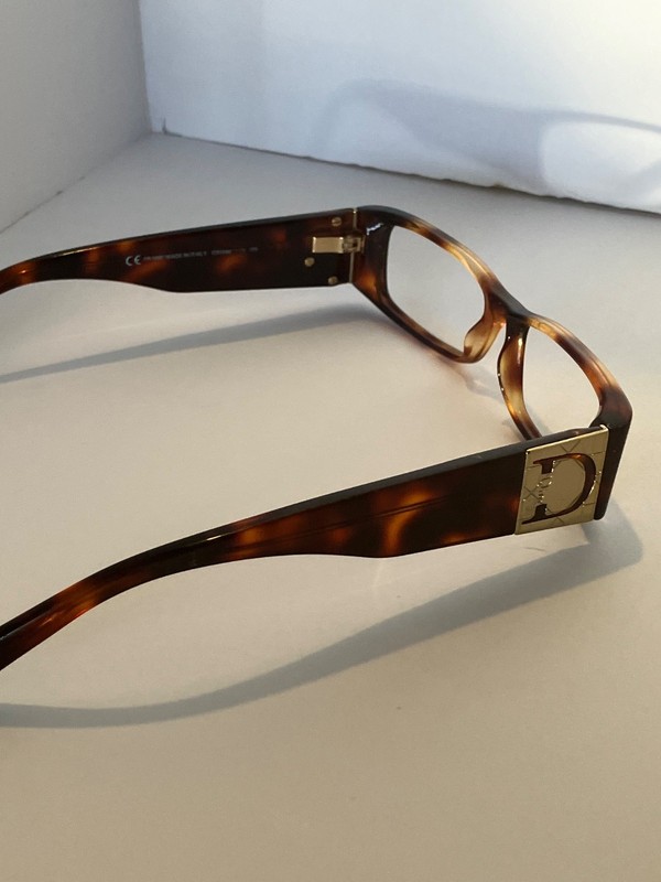 G8 CHRISTIAN DIOR EYEGLASSES FRAMES CD3146 53-15-135 ITALY 0086 OLIVE AMBER gallery