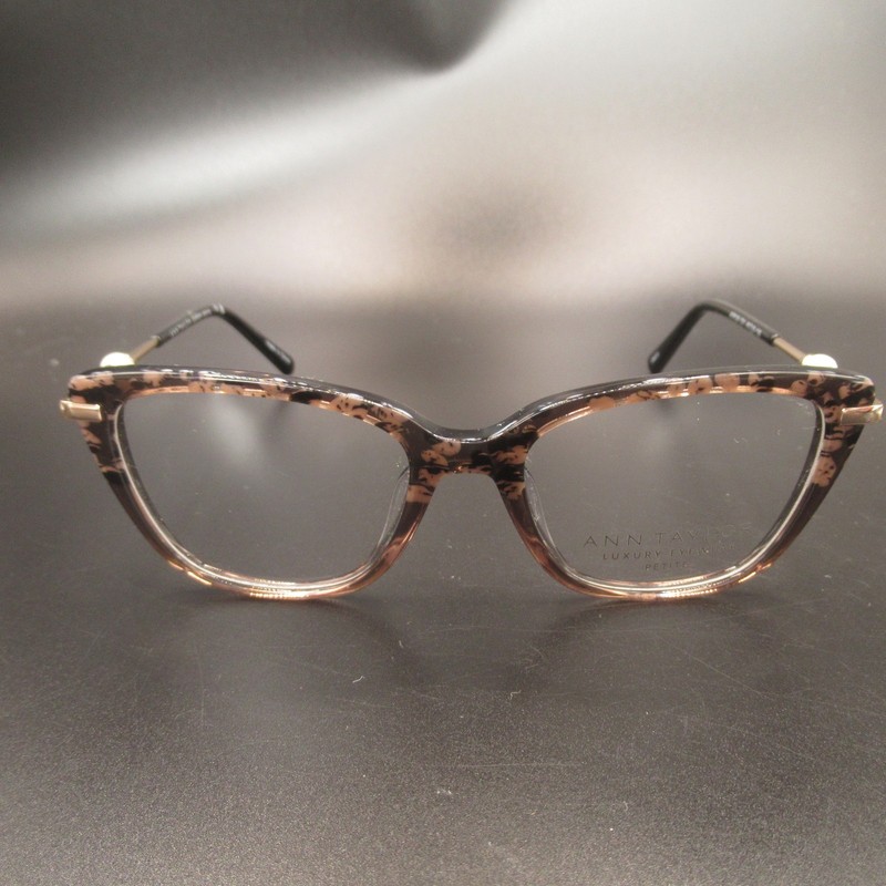 Ann Taylor Luxury Petite ATP028 C01 48-16-135 Cat Eye Eyeglass Frames Tortoise