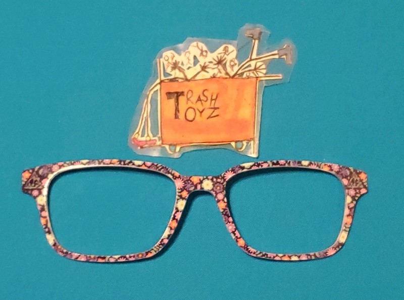 DEATHLY HOLLOWS FLORAL MAGNETIC TOPPER FINLEY PAIR EYEWEAR GLASSES HARRY POTTER