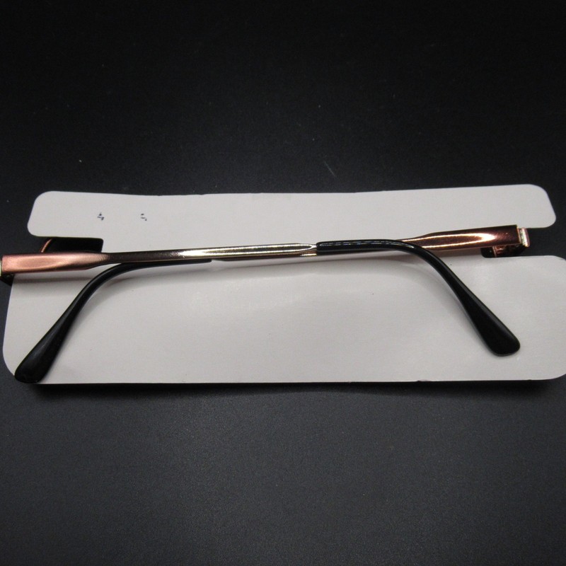 Windsor Airline Aviator Eyeglass Frames Brown/Gold 56/20/146 New Old Stock Japan gallery