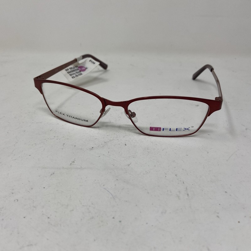 Ti Flex Eyewear 2103 604 Wine Burgundy 52-16-135 Flex Titanium Eyeglasses 219K