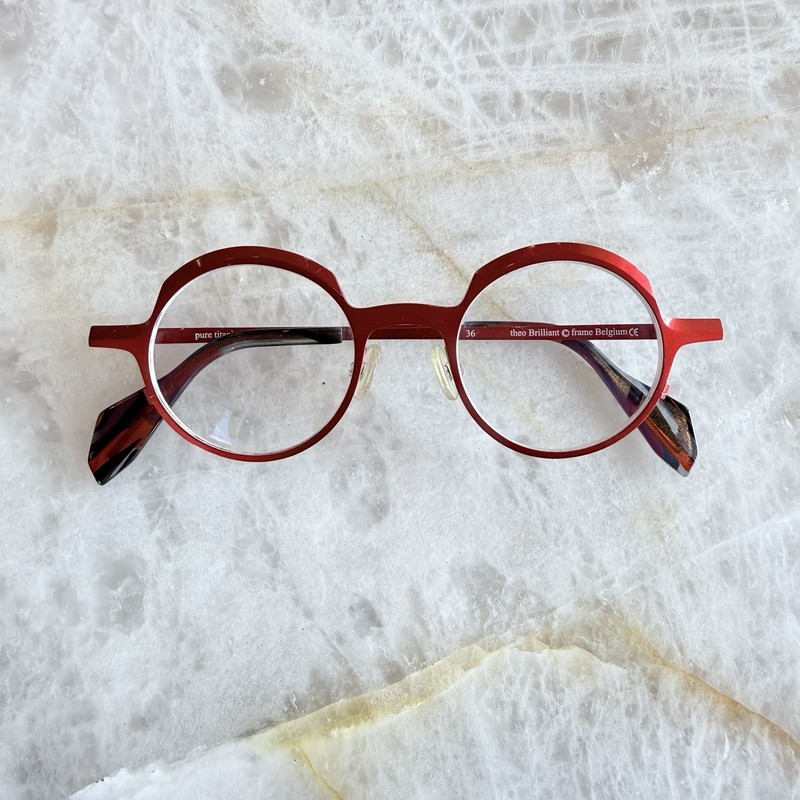 Theo Eyewear Brilliant Red Glasses gallery
