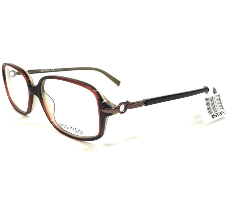 Anne Klein Eyeglasses Frames AK8042 132 Gray Burgundy Red Square 53-16-135 gallery