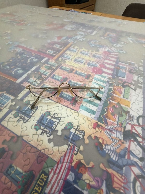 Elizabeth Arden EA 350-1 Gold Oval Small Rimless Spectacle Eyeglass Frames