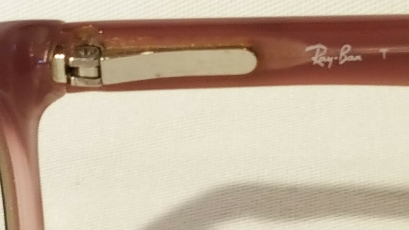 Ray Ban Eyeglasses RB 5150 2126 Brown on Violet Horn Rim Frame 50-19-135 gallery