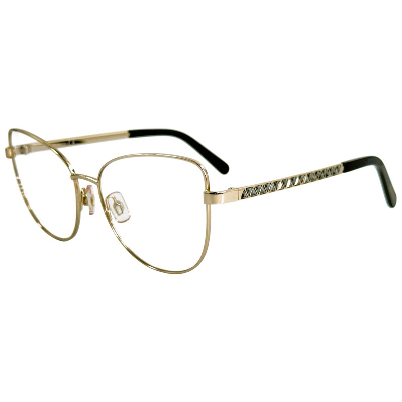Swarovski SK5451 Womens Metal Eyeglass Frame 032 Pale Gold 55-16