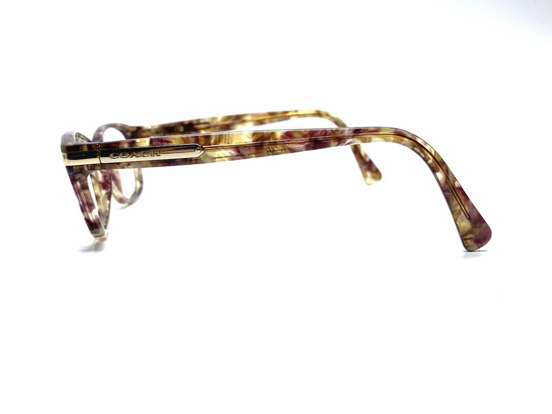 Coach Brown Clear Tortoise Cat Eye Glasses W Logo Temples HC6065 5287 49 17 135 gallery