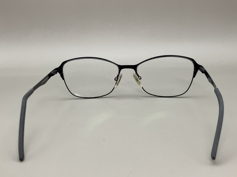 Link Occhiali Link 1629 Black Metal Floral Cat Eye Glasses Flex Temple 54 16 135 gallery