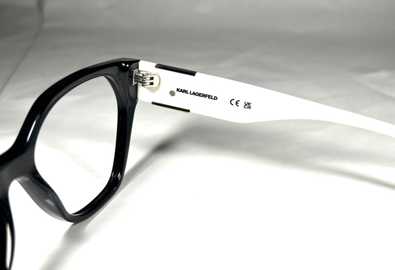 Karl Lagerfeld KL6053 004 Eyeglasses Frame Black White 6053, Size: 54-16-140 gallery