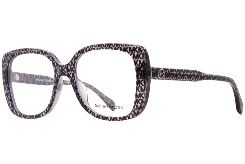Michael Kors Perth MK4104U 3958 Eyeglasses Women’s Black MK Logo Full Rim 53mm