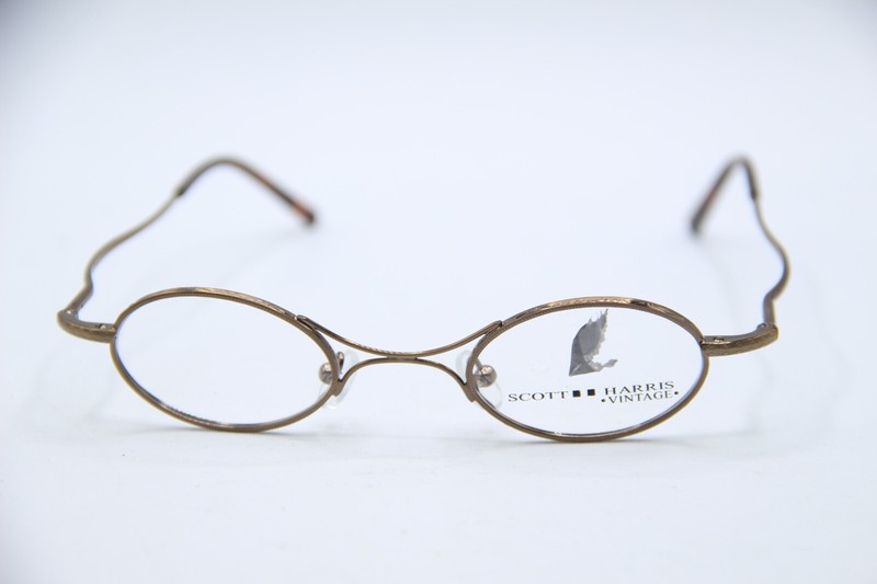 NEW SCOTT HARRIS VINTAGE VIN-09 02 GOLD HAVANA AUTHENTIC FRAMES EYEGLASSES 40-23 gallery