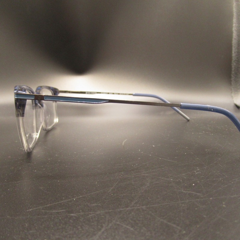 FREE COUNTRY FCB007 Navy Blue Clear Rectangular Eyeglass Frames 51-17-140 Men's gallery