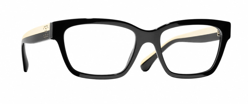 Chanel Two Tone (Black&Beige) Rectangle Eyeglasses 3503B gallery