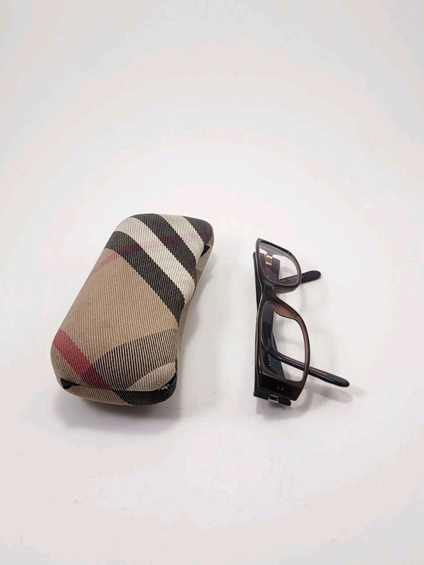 Burberry Eyeglasses Frames B 2007 3011 Brown Nova Check 510-16-135 in Case gallery