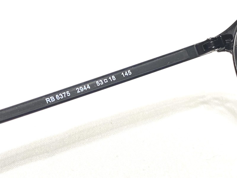 NEW Ray Ban RB6375 2944 Black Round Modern Designer Eyeglasses Frames 53/18~145 gallery