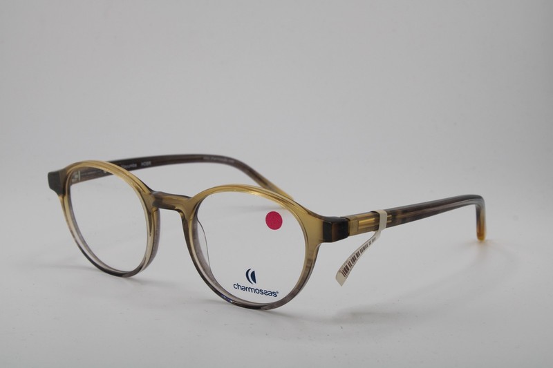 NEW CHARMOSSAS MAYUMBA HOBR CLEAR BROWN GRAY AUTHENTIC FRAMES EYEGLASSES 49-20