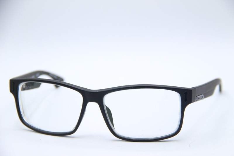NEW DRAGON DR 126 002 BLACK MATTE AUTHENTIC FRAMES EYEGLASSES 58-15