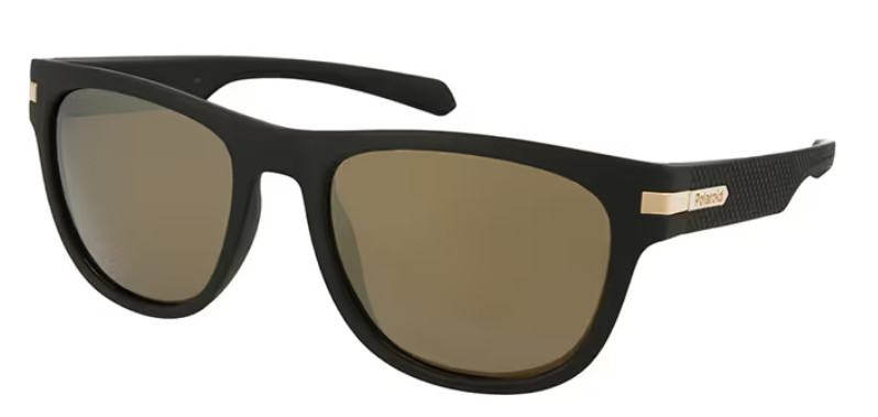 Polaroid Sunglasses PLD2065 Polarized 54-19-135 matte blk gold mir PLD2065-146