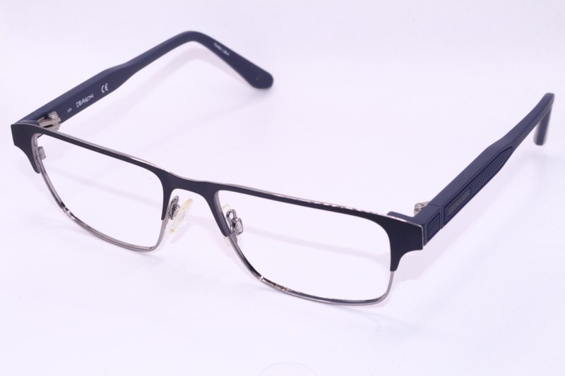 NEW DRAGON DR2004 410 NAVY SILVER AUTHENTIC DESIGNER FRAMES EYEGLASSES 54-17