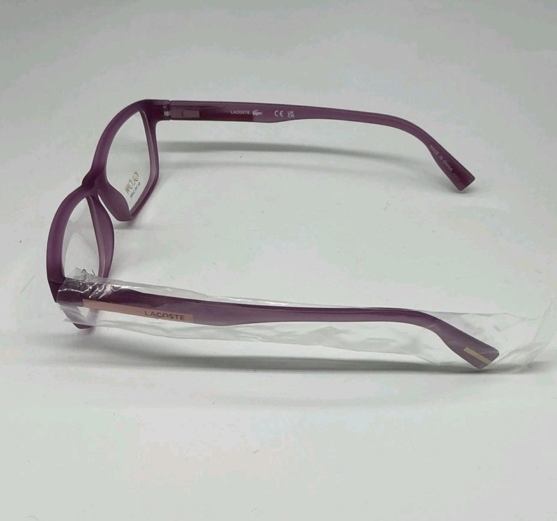 Lacoste L3650 Youth Eyeglasses 514 Purple Glow In The Dark 50‑13‑135 w/ Case gallery