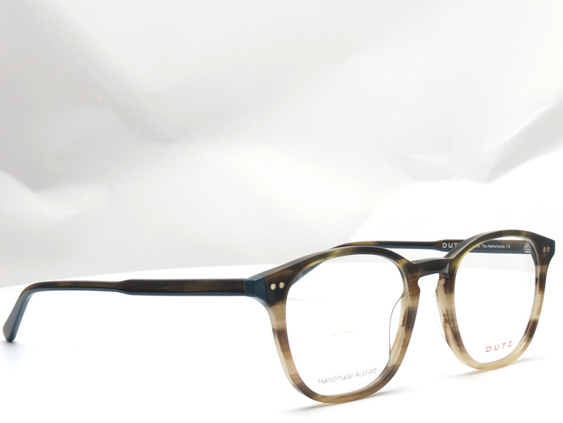 Dutz DZ2256 Col.35 Brown Horn Unisex Eyeglasses Frames 49-20-145