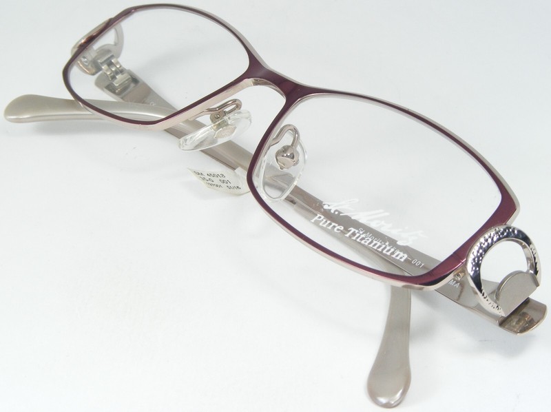 St.Moritz 45018 001 BURGUNDY BERRY /SILVER UNIQUE EYEGLASSES GLASSES 51-16-135mm gallery