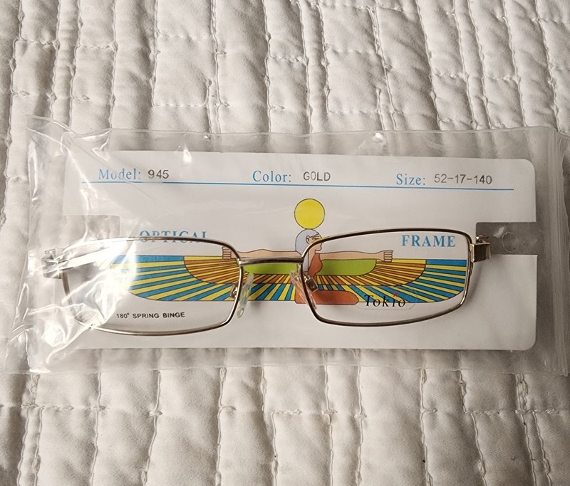 TOKIO Eyeglasses 945 Metal Frames 52-17-140 Gold NEW gallery