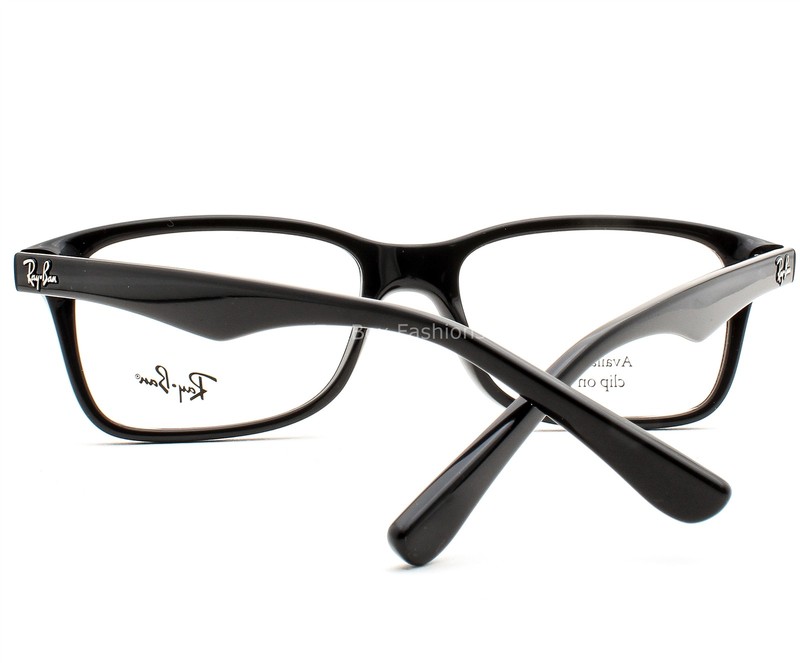 Ray-Ban Eyeglasses Unisex Glasses RB 5228 2000 Shiny Black 53-17-140 with Case gallery