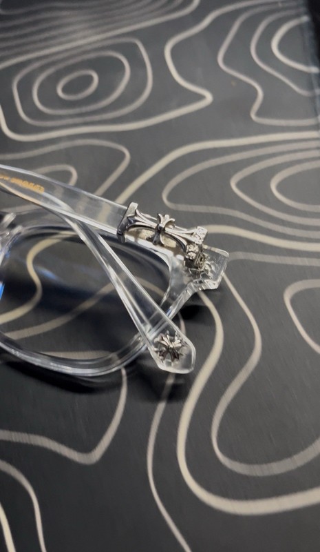 Clear Chrome Hearts glasses gallery