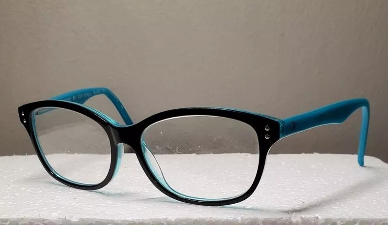 Ocean Pacific Eyeglasses Frame OP Coki Beach Black Teal Blue 51-14-135